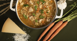 Lemon Chicken Orzo Soup