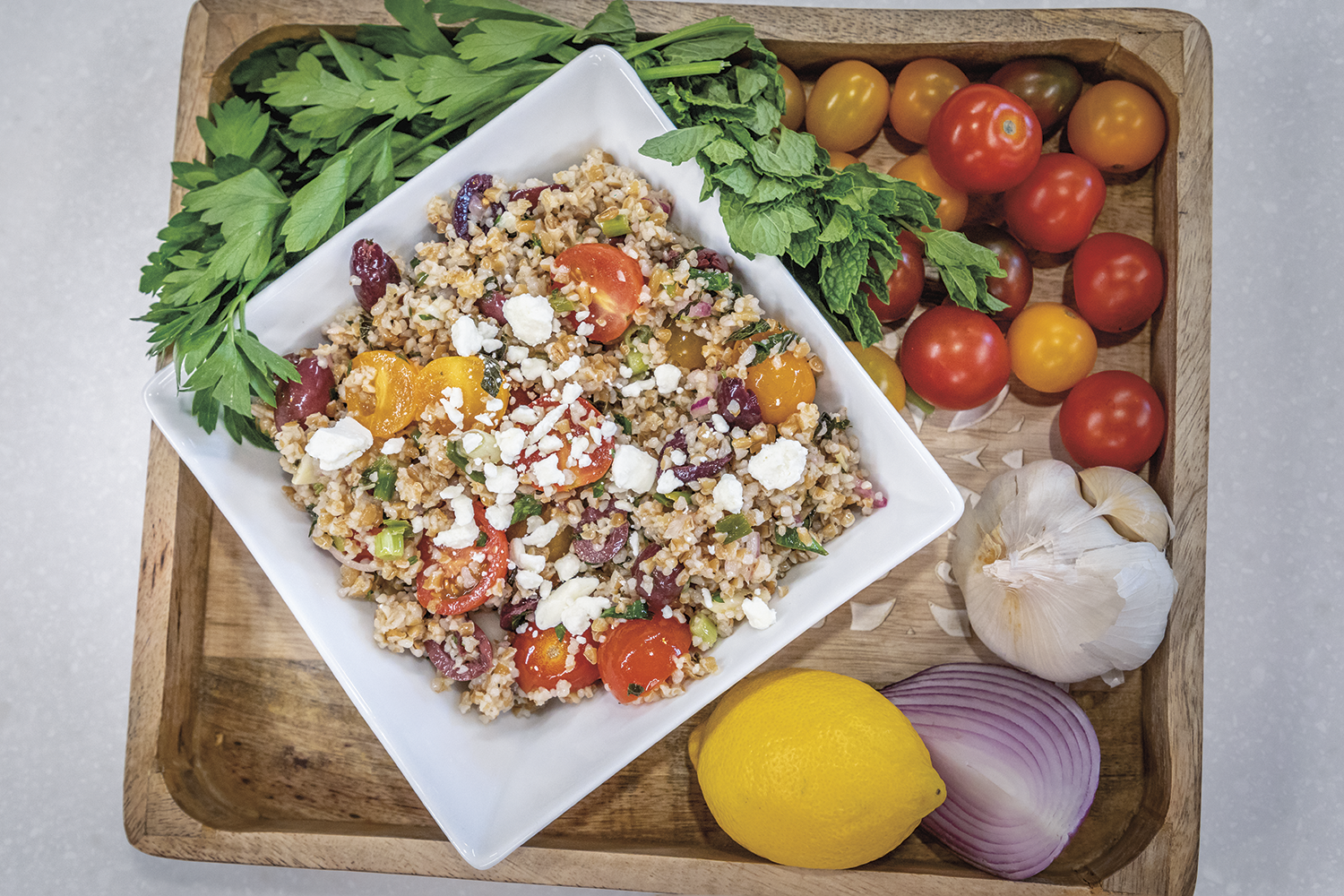 Mediterranean Bulgur Wheat Salad