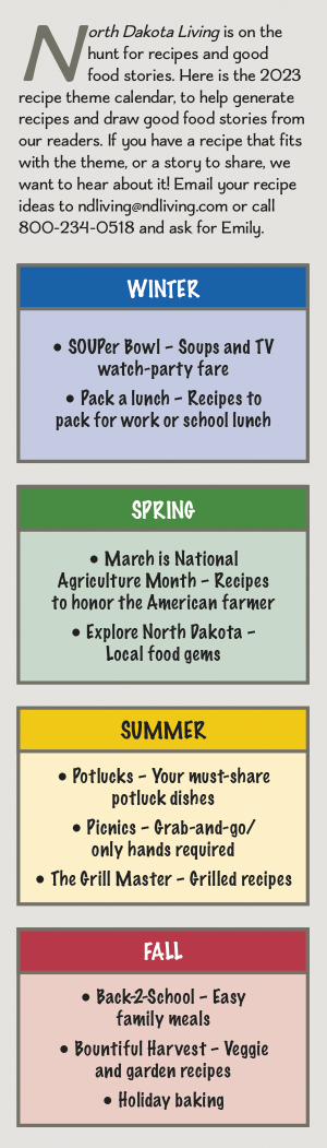 recipe calendar