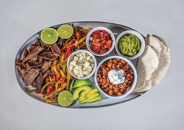 Jaydobo Fajitas and Pinto Beans