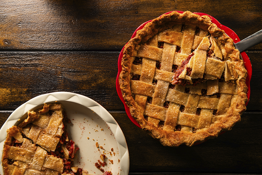 Rhubarb pie