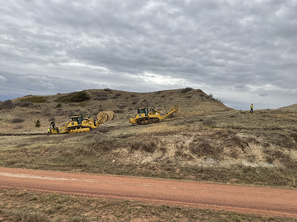 The typography of the Badlands can present unique challenges for electric service.