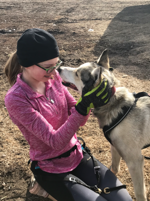 Eva Robinson, 15, of Cavalier, says she's learned many things through mushing and her dogs, and has even started to adopt dog personality traits, “becoming more patient, more positive and living in the moment, and having more joy.”