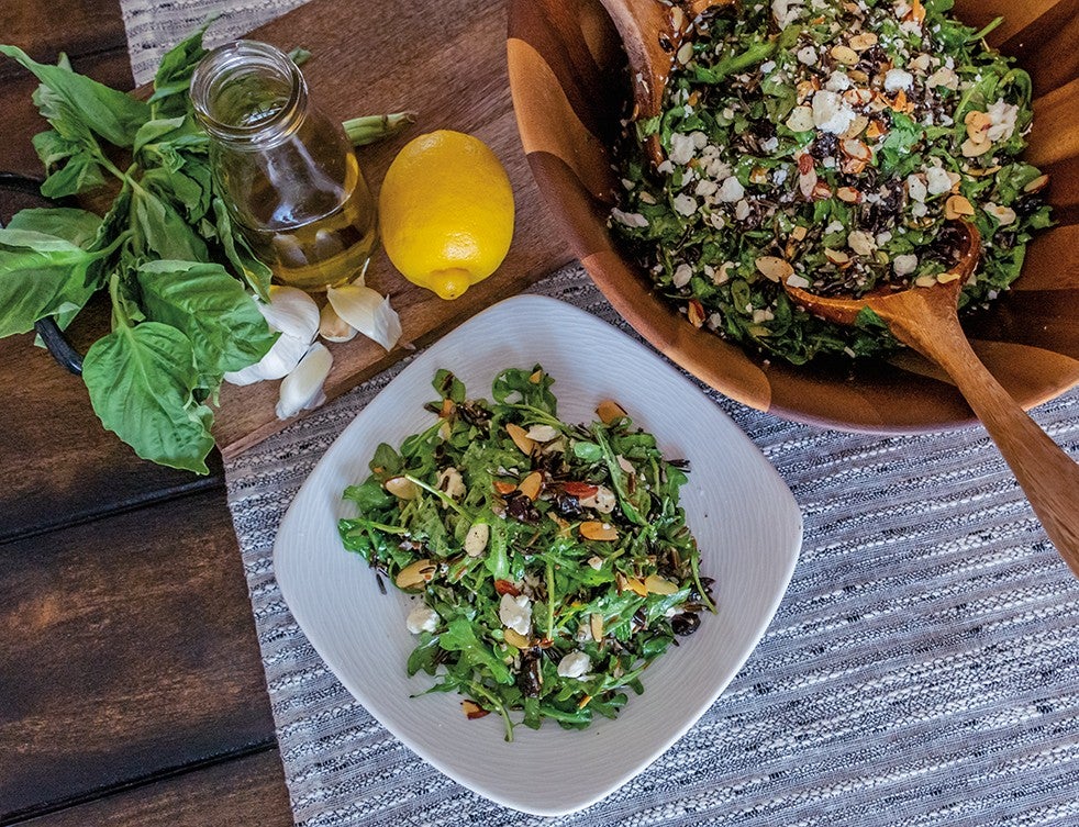 Wild Rice Arugula Salad