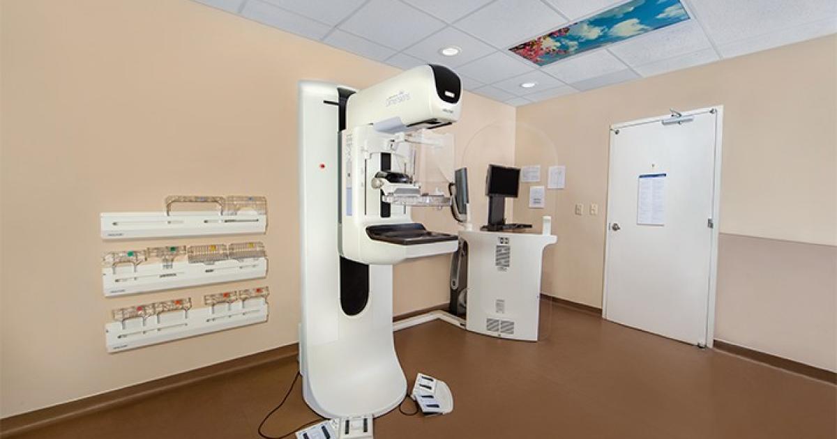 A 3-D mammography machine at Sanford Health in Bismarck is used to screen for breast cancer. Photo courtesy Sanford Health