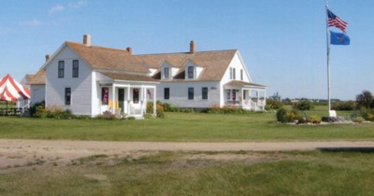 Original farm housing, and a restored Mule Barn Event Center, are among the more than 20 farm structures preserved for display at Bagg Bonanza Farm, near Mooreton. PHOTOS BY VIRGINIA GOERGER