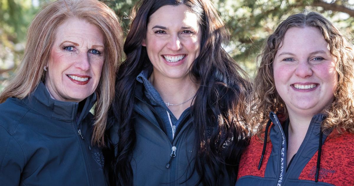 From left: Together, Maxine Rognlien, director; Kristi Hoff, employee (both with Verendrye Electric Cooperative); and Leann Mellum, Norsk Høstfest marketing director, are a fine example of how cooperatives are committed to their communities. Norsk Høstfest is a Scandinavian festival now in its 42nd year, and Touchstone Energy® Cooperatives is a major event sponsor. It draws people from all over the world and is a boost for the local economy. Through the guidance of member-directors, employees work with comm