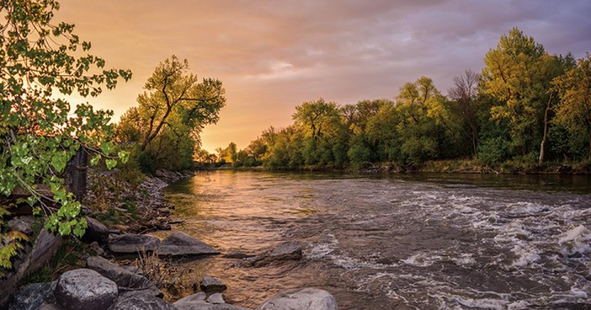 The Red River at the Kidder Recreation Area in north Wahpeton beckons fishermen. Courtesy photo