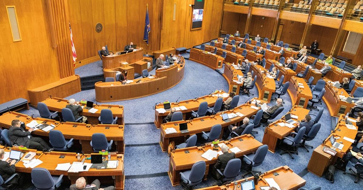 The N.D. Legislature prepares for the upcoming legislative session, which convenes Jan. 5, 2021, and will decide on rules changes at its organizational session Dec. 1-3, in light of the coronavirus pandemic. Safety measures to be considered include mask-wearing in the legislative branch, routine weekly or twice-weekly COVID-19 testing and expanded temperature checks at all Capitol building entrances. Photo by NDAREC/Liza Kessel