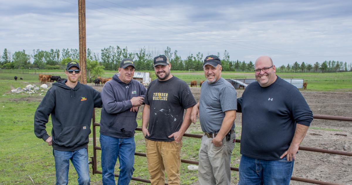 Mike Schlosser, Jay Mathern, Tim Moch, Grant Mathern and Garitt Irey