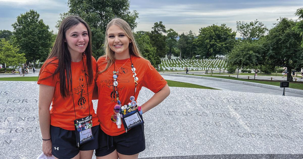 Alliana Freund, left, and Grace Goven