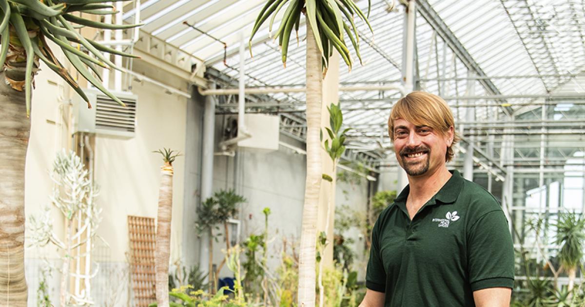 Johannes Olwage, International Peace Garden curator of living collections