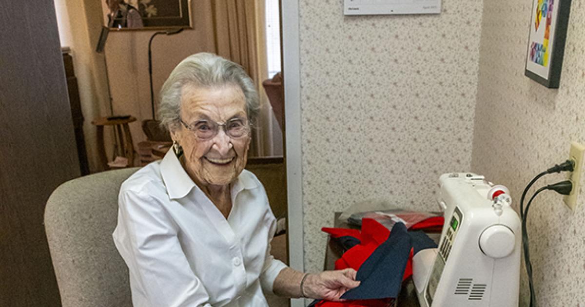 104-year-old Ruth Iversen