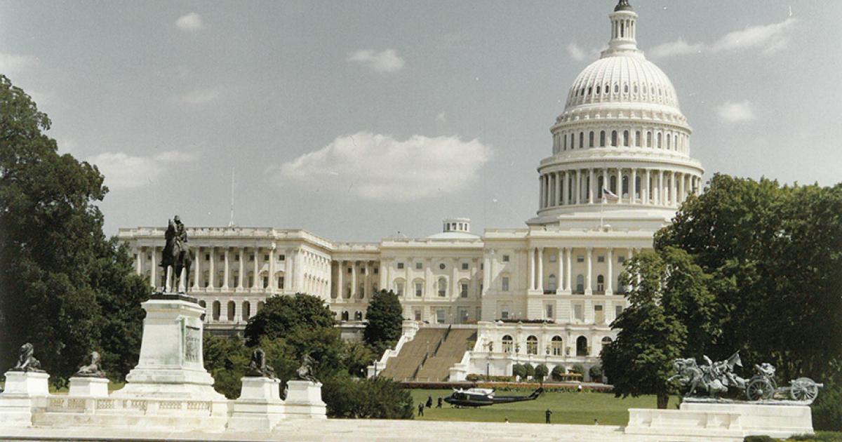 “U.S. of America” helicopter that landed on the U.S. Capitol lawn, believed to be taking the Speaker of the House to a safe location shortly after the Sept. 11, 2001, attack on the Pentagon. The Speaker of the House is third in line to the presidency.