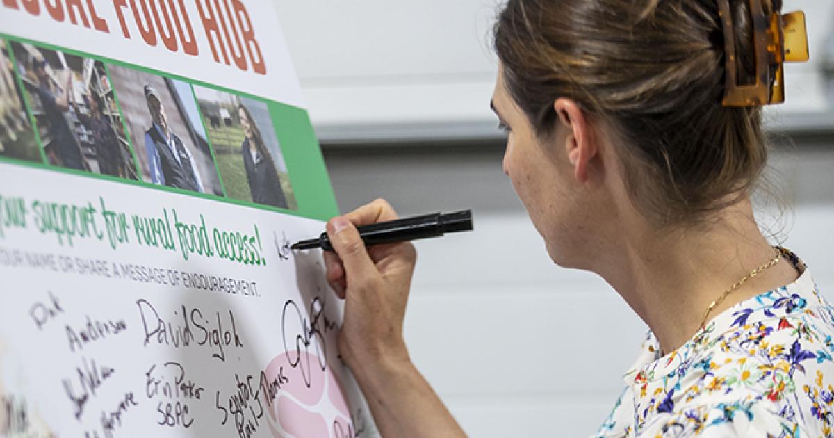 Velva food hub open house