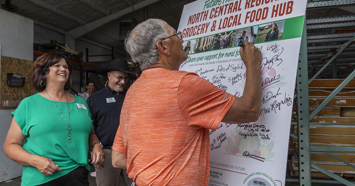 Velva food hub open house
