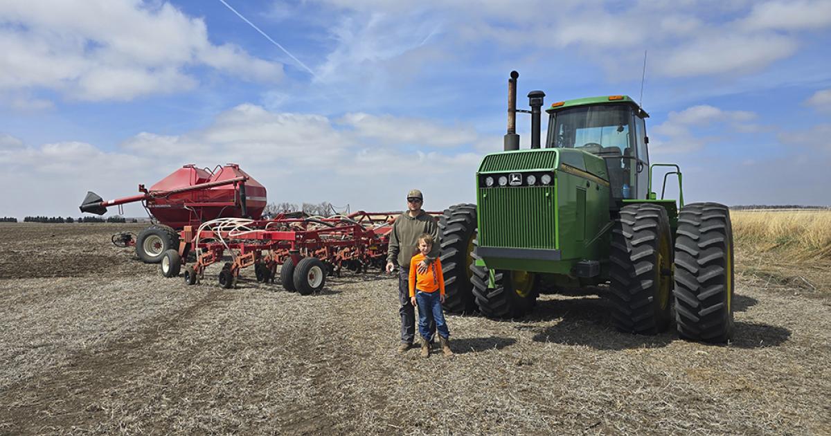 Tyler Stafslien and son, Owen