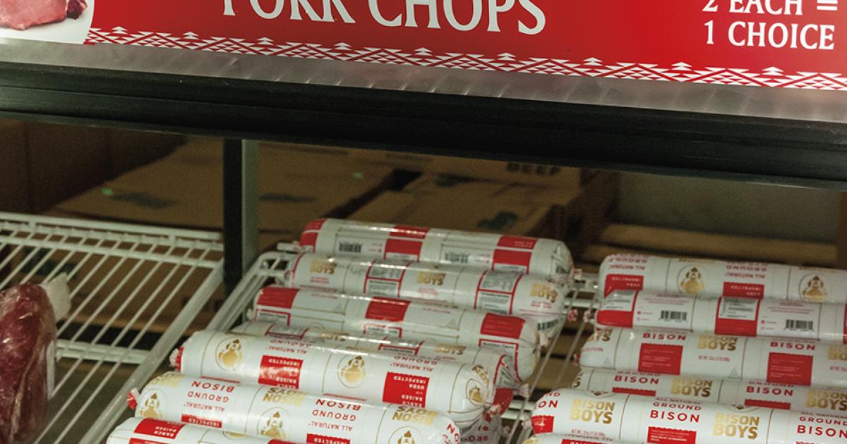 Indigenous foods, such as bison and cornmeal, are among many items included in the Spirit Lake Food Distribution Program’s food offerings.