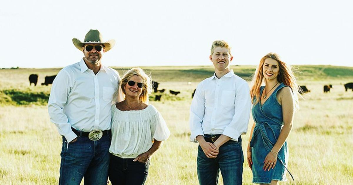 John and Kim Roswech and their children, Connor and Megan, are all involved in the family-owned beef processing plant. Courtesy photo