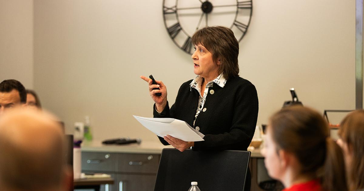 North Dakota Newspaper Association Executive Director Cecile Wehrman