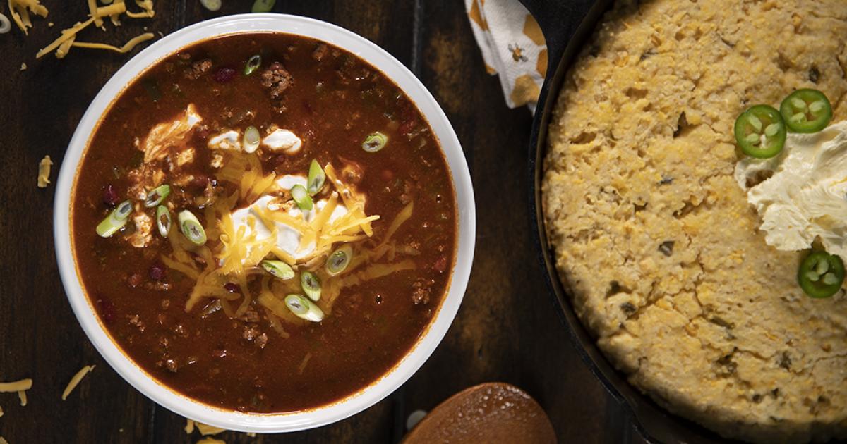 chili and coenbread