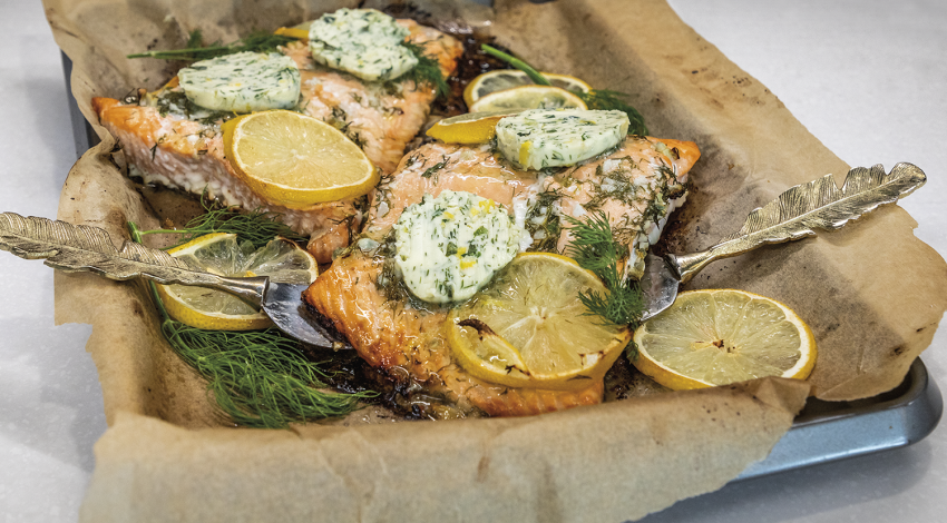 Easy One-Pan Salmon with Compound Herb Butter