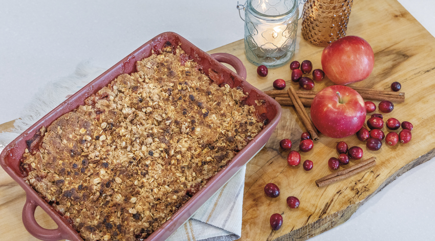 Apple Cranberry Crisp