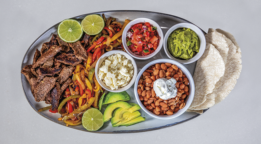 Jaydobo Fajitas and Pinto Beans