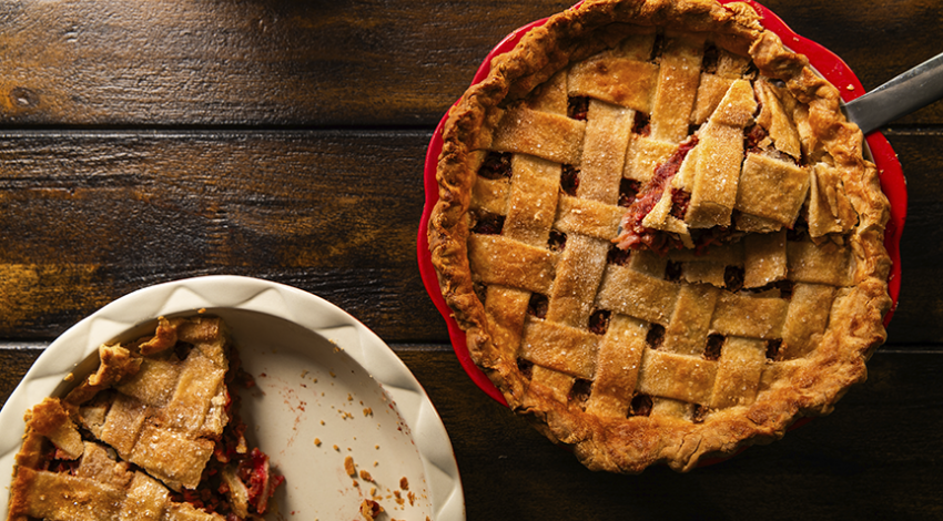 Rhubarb pie