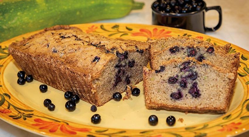 Local Aronia Berry Zucchini Bread (Gluten Free)