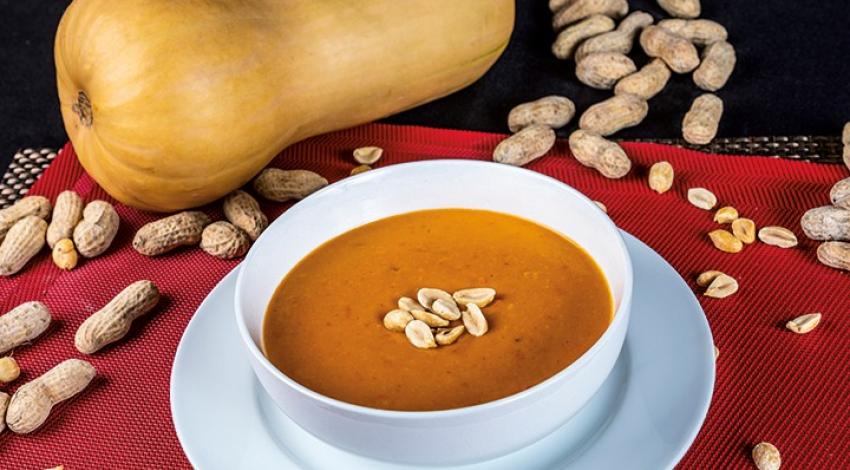 Slow-cooker Thai Butternut Squash Peanut Soup