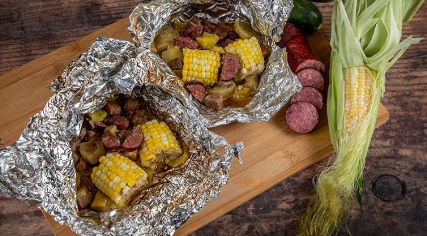 BEEF AND VEGETABLE FOIL PACKET