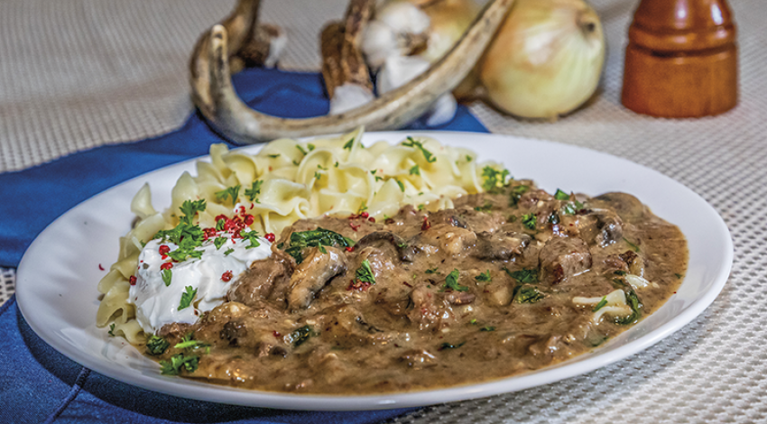 Venison Stroganoff