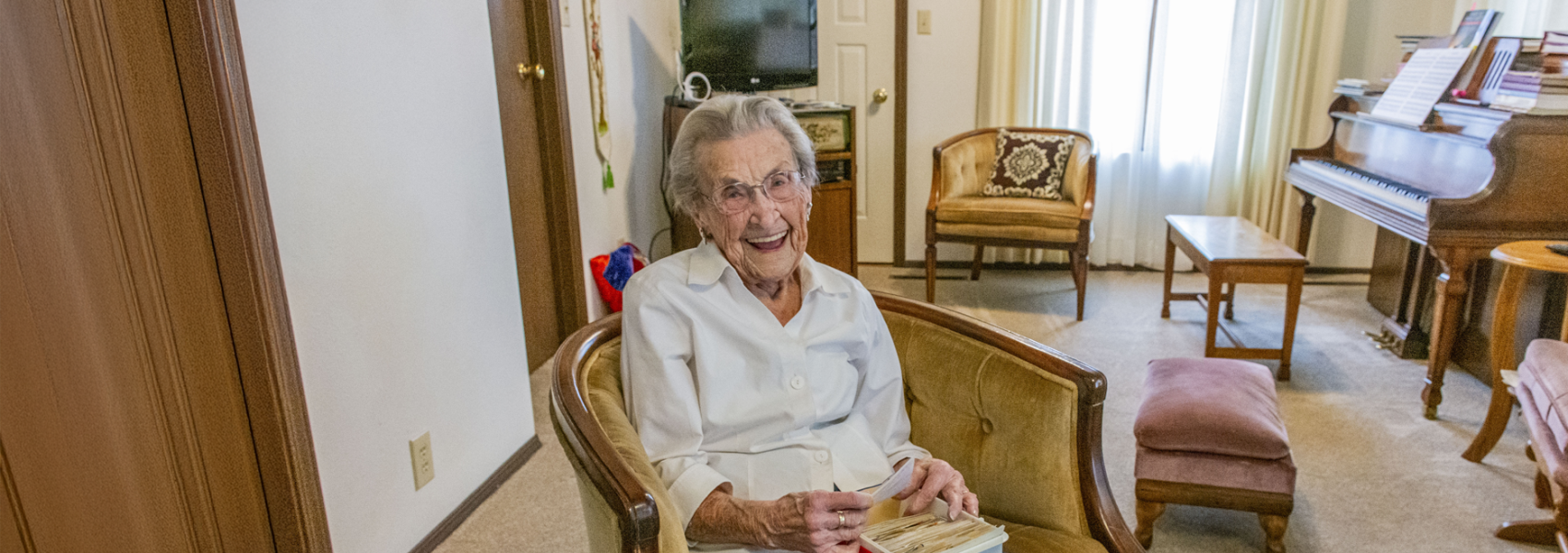 104-year-old Ruth Iversen
