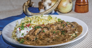 Venison Stroganoff